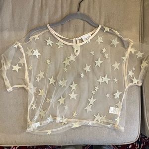 Sheer Star Top